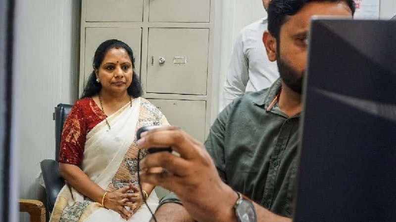 Kavitha:కవిత అరెస్ట్..? రంగంలోకి దిగిన కెసిఆర్..ఈడీ ఆఫీసు బయట బందోబస్తు..